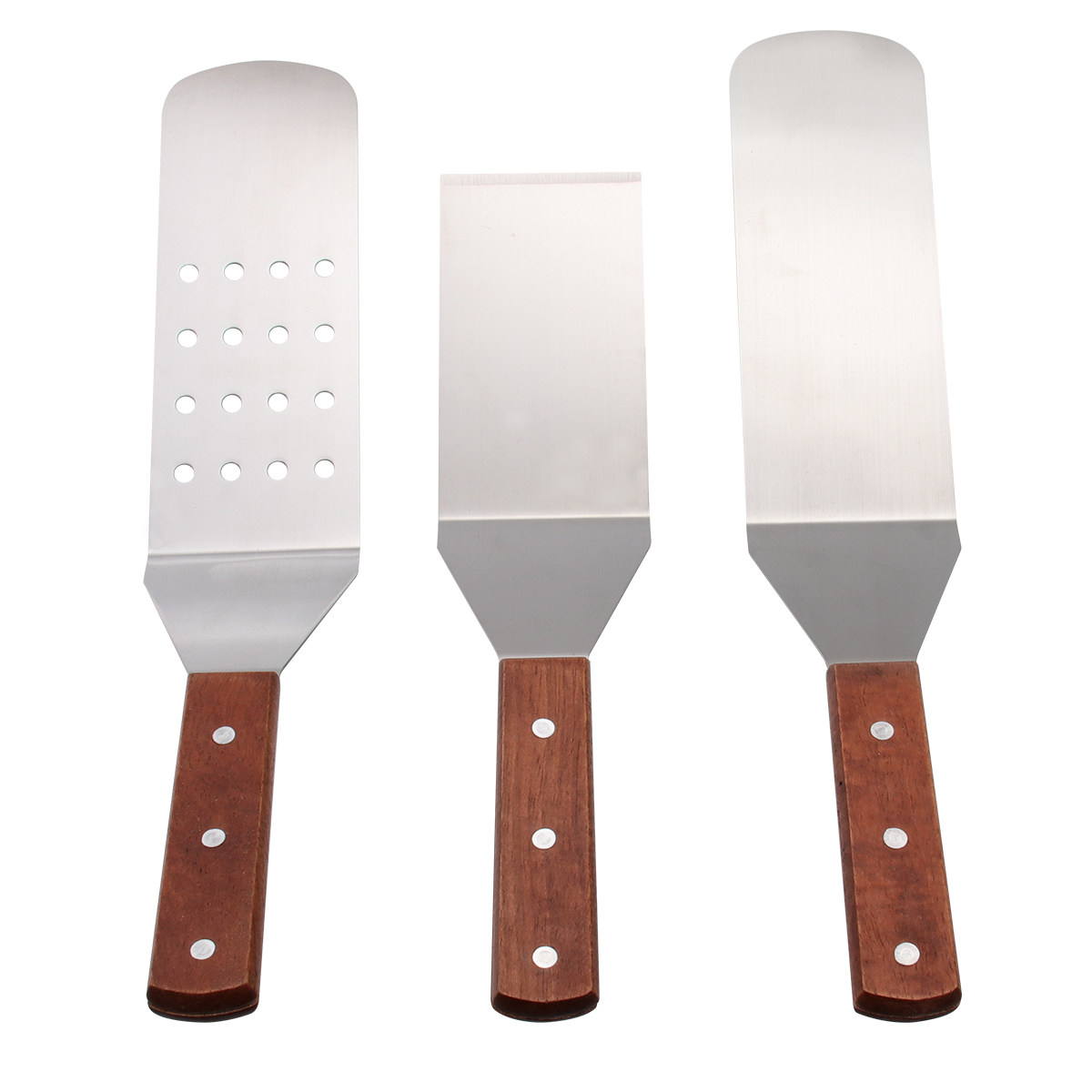 Kitchen Baking Gadgets - 1Set Stainless Steel Pizza Shovel Wood