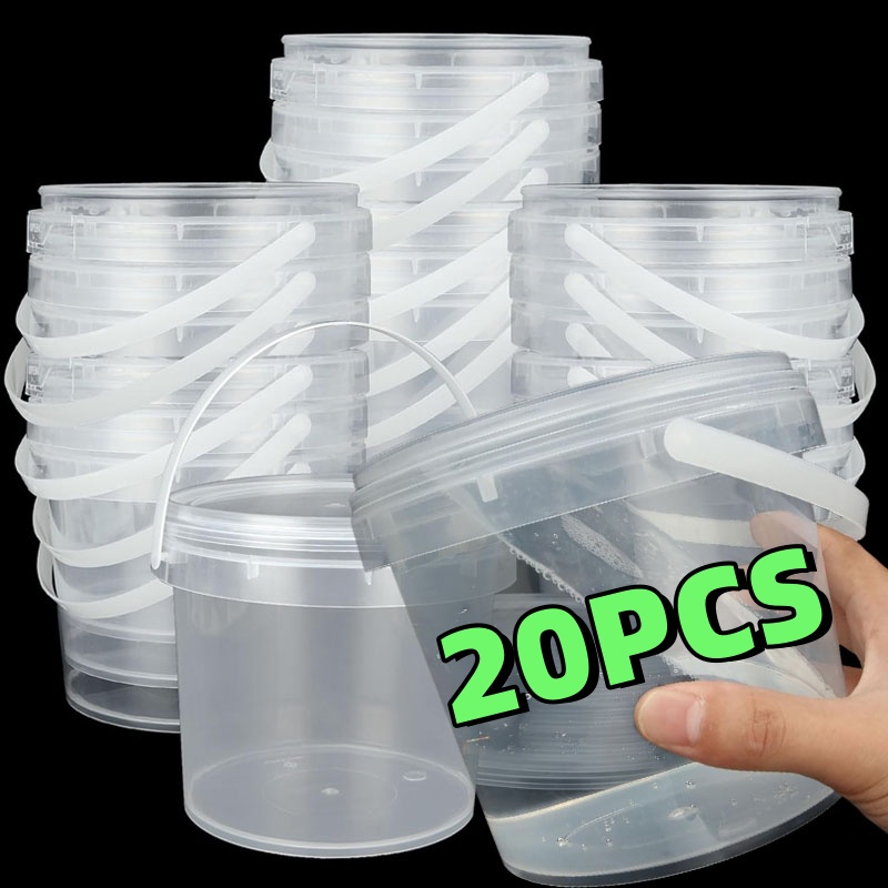 Kitchen Baking Tray Organizer - Plastic Round Sealable Storage Box for