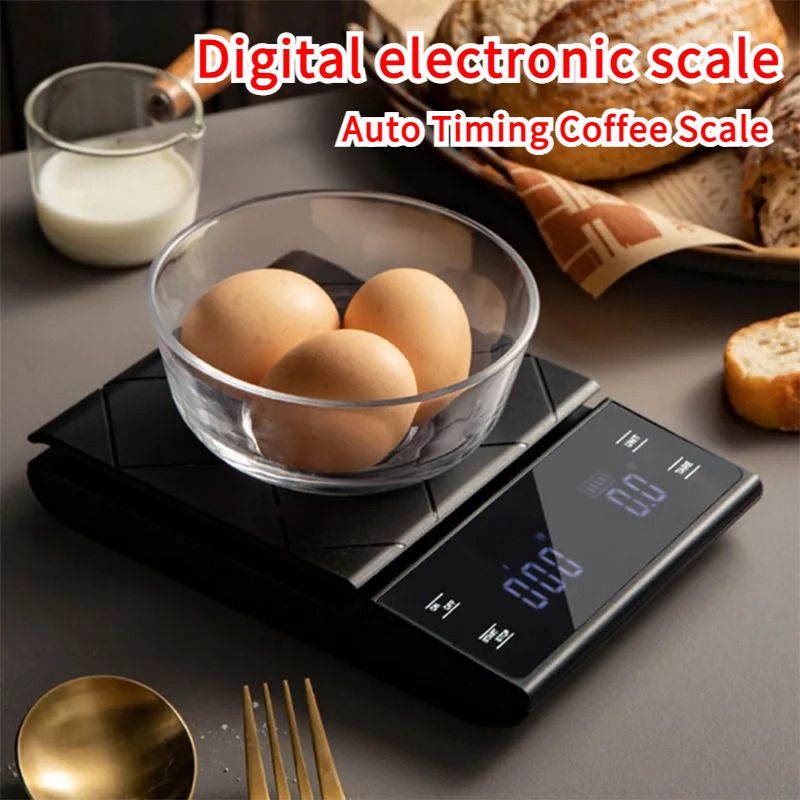 Kitchen Baking Timer - 3kg/0.01g Precision Kitchen Scale with Timer-Digital