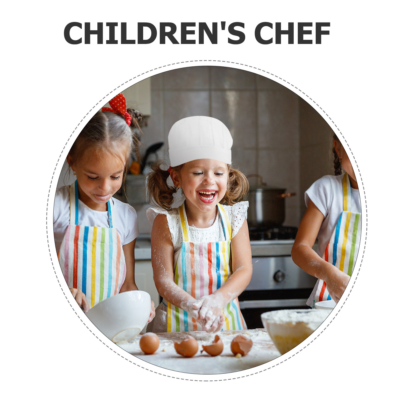 15Pcs Disposable Kids Chef Hat - Kitchen Baking ulasan dan harga