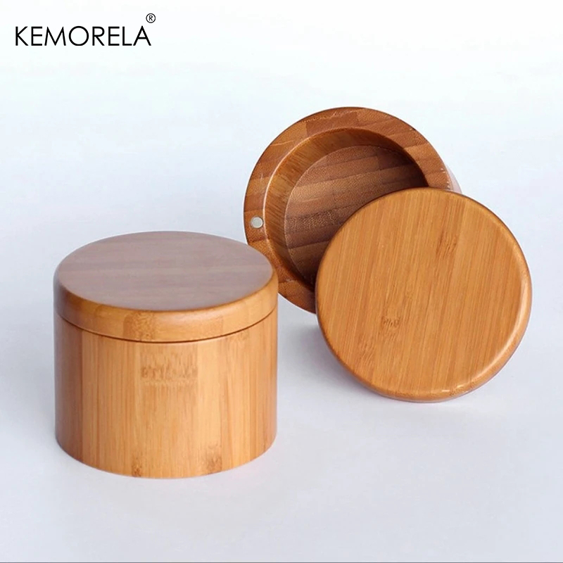 1PC Bamboo Wooden Salt Box wit - Kitchen Baking Tray Organizer ulasan dan harga