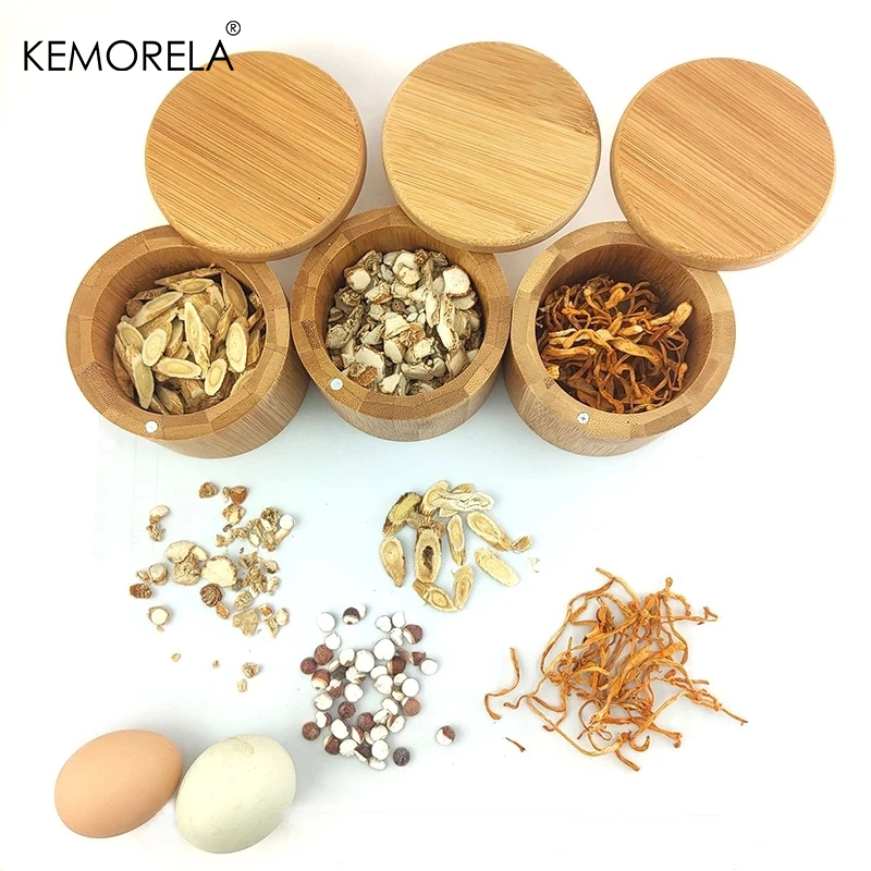 1PC Bamboo Wooden Salt Box wit - Kitchen Baking Tray Organizer ulasan dan harga