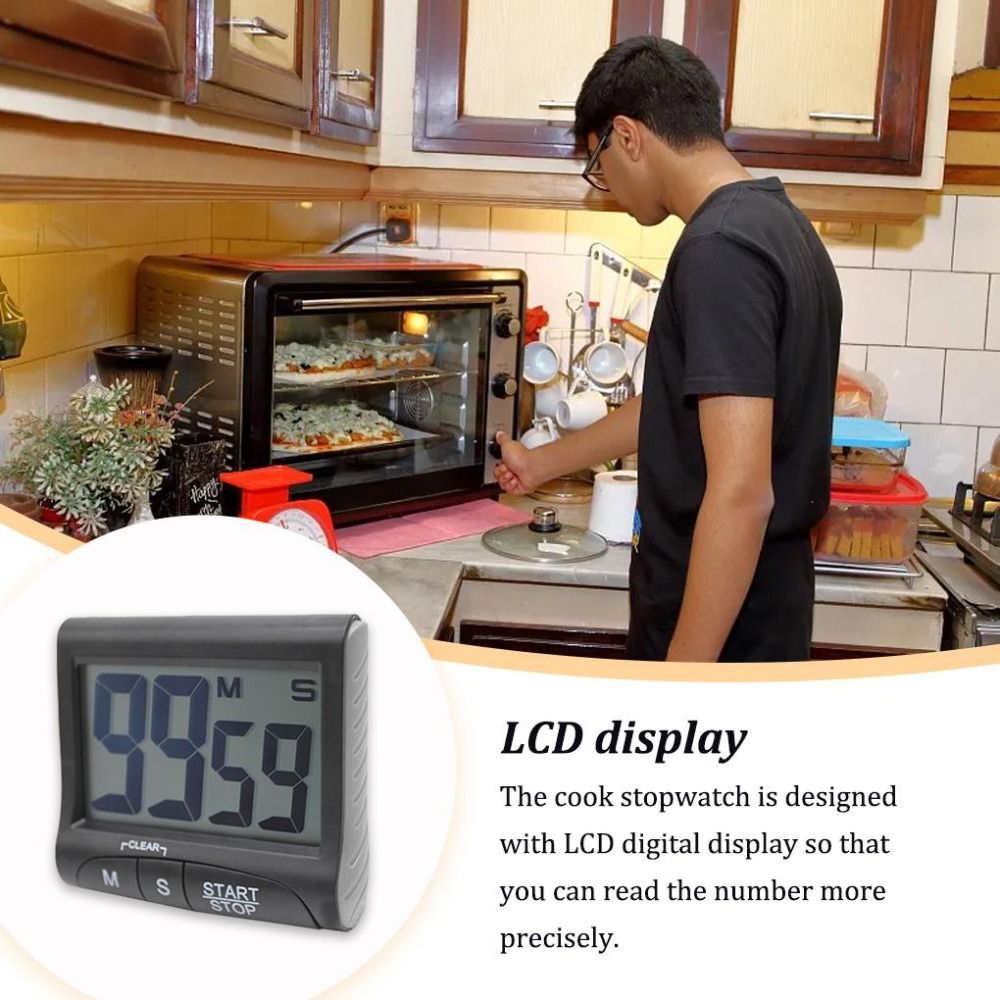 Multifunctional LCD Digital Ti - Kitchen Baking Timer ulasan dan harga