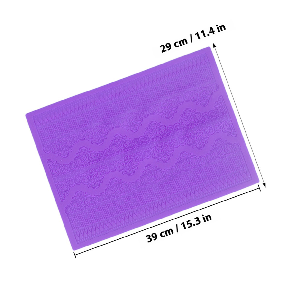 1pcs Silicone Mat Purple Food- - Kitchen Baking Molds ulasan dan harga