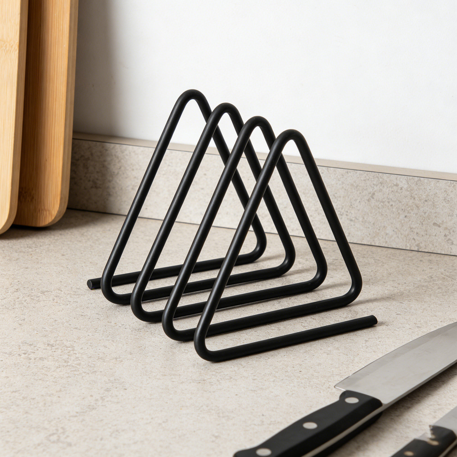 Triangle Cutting Board Holder  - Kitchen Baking ulasan dan harga