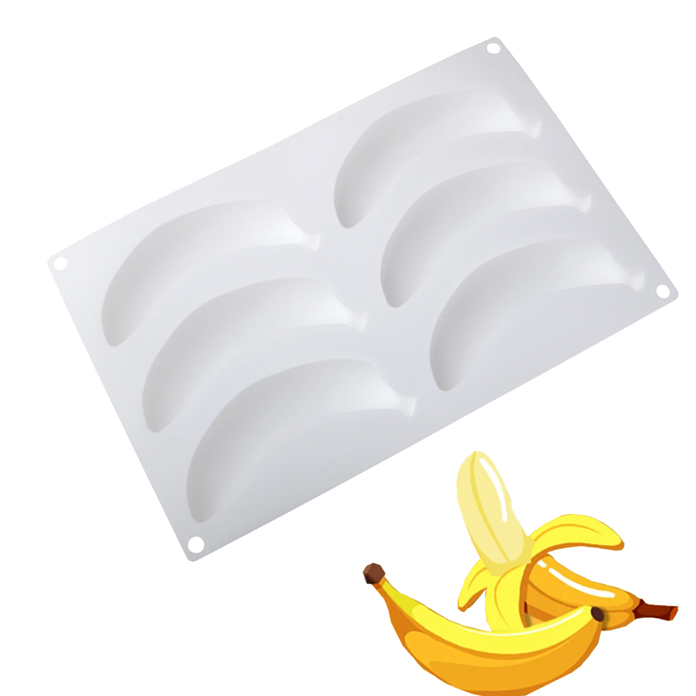 6 or 12 Cells Banana Design Si - Kitchen Baking Gadgets ulasan dan harga