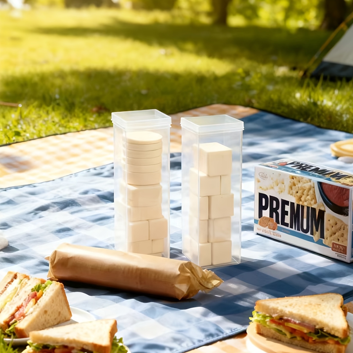 Clear Rectangular Sealed Food  - Kitchen Baking Tray Organizer ulasan dan harga