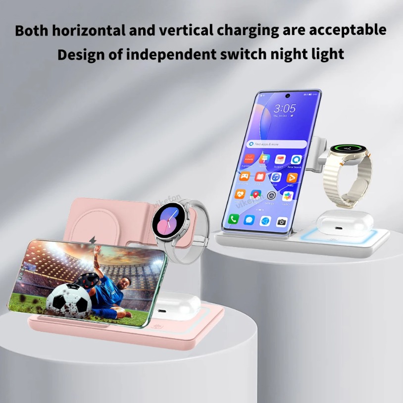 3 in 1 Foldable Wireless Charg - Cooling Rack Wire ulasan dan harga