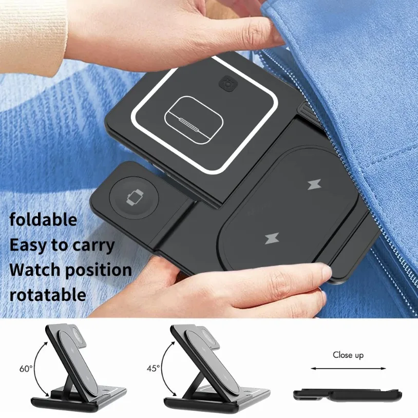 3 in 1 Foldable Wireless Charg - Cooling Rack Wire ulasan dan harga