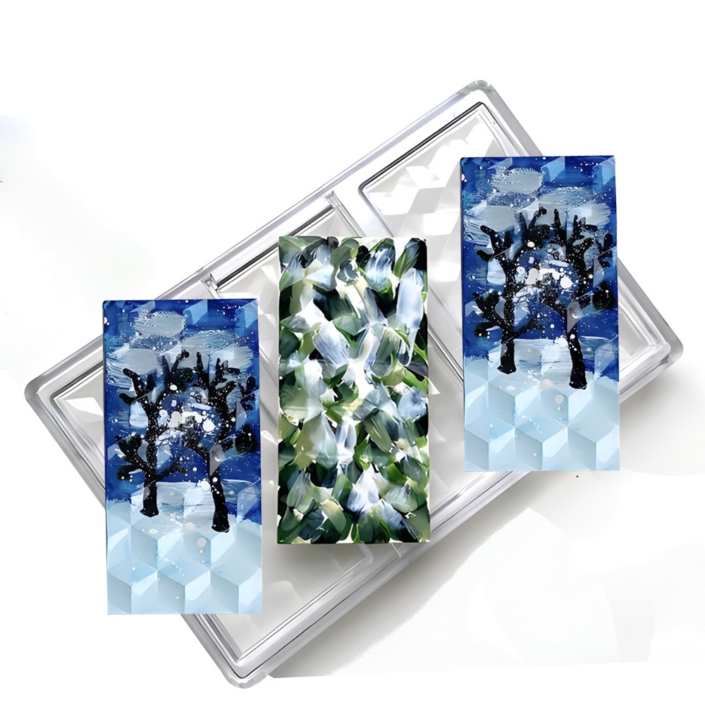 Hard Rhombus Grid Prism Chocol - Kitchen Baking Molds ulasan dan harga