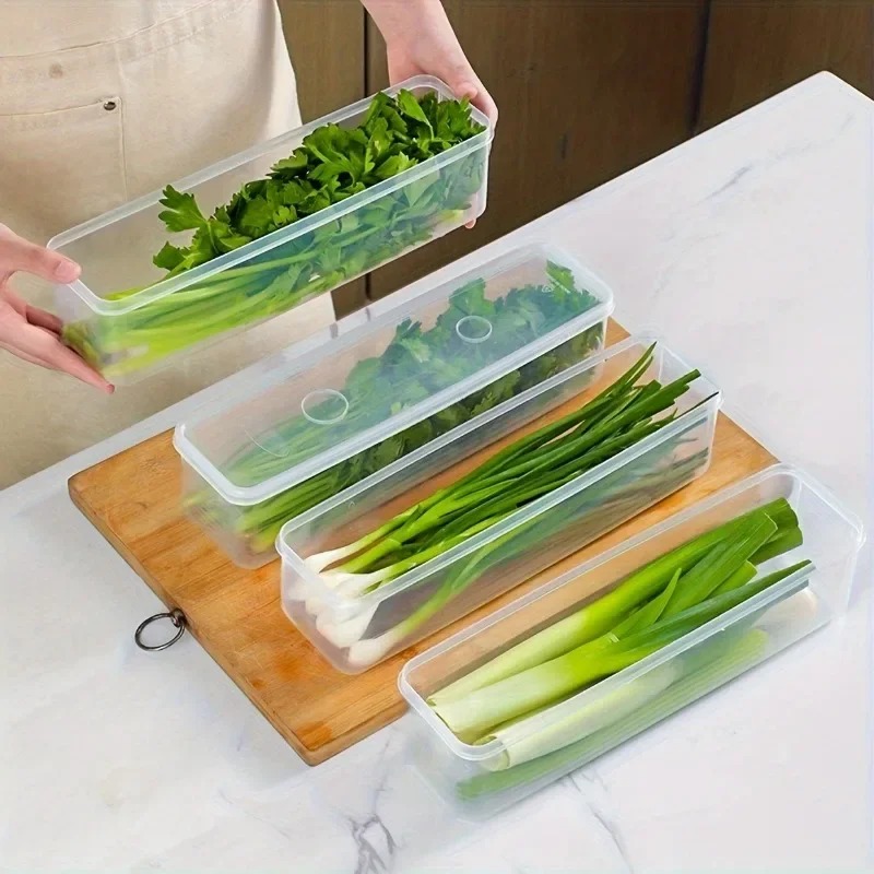 1/2/4Pcs Green Onion Fresh-kee - Kitchen Baking Tray Organizer ulasan dan harga