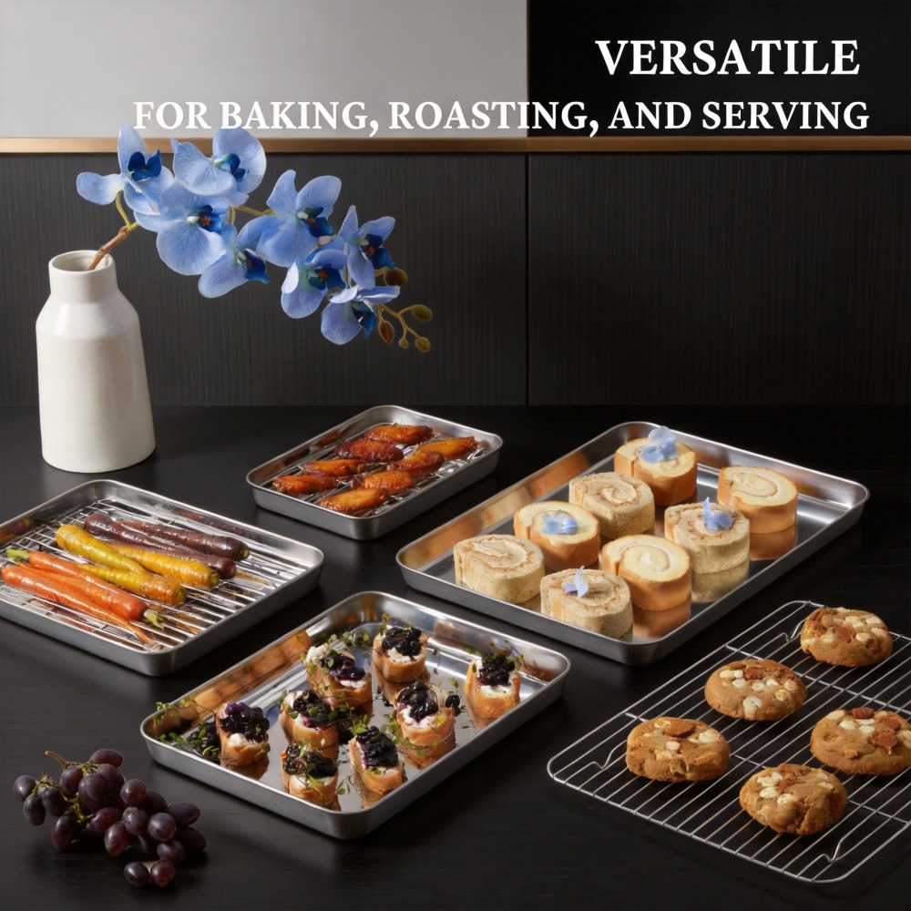 Stainless Steel Baking Sheet w - Cooling Rack Wire ulasan dan harga