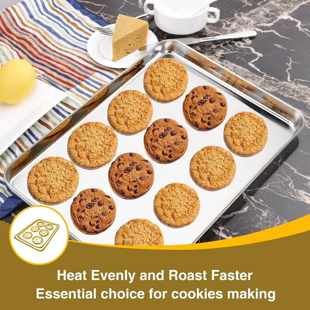 Stainless Steel Baking Sheet w - Cooling Rack Wire ulasan dan harga