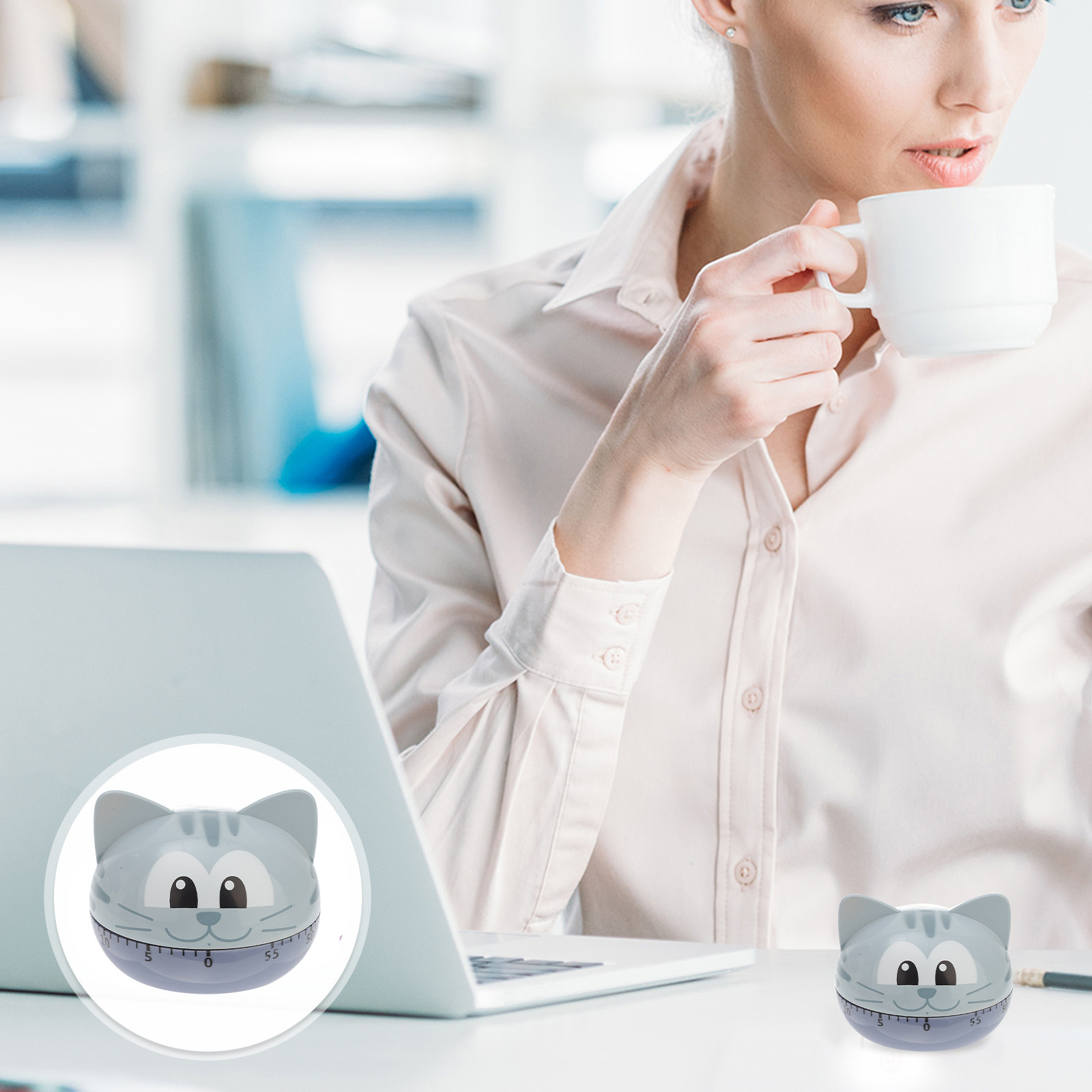 1Pcs Cartoon Cat Kitchen Timer - Kitchen Baking Timer ulasan dan harga
