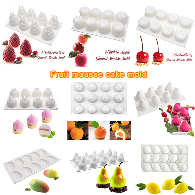 Food-Grade Silicone Fruit Seri - Kitchen Baking Molds ulasan dan harga