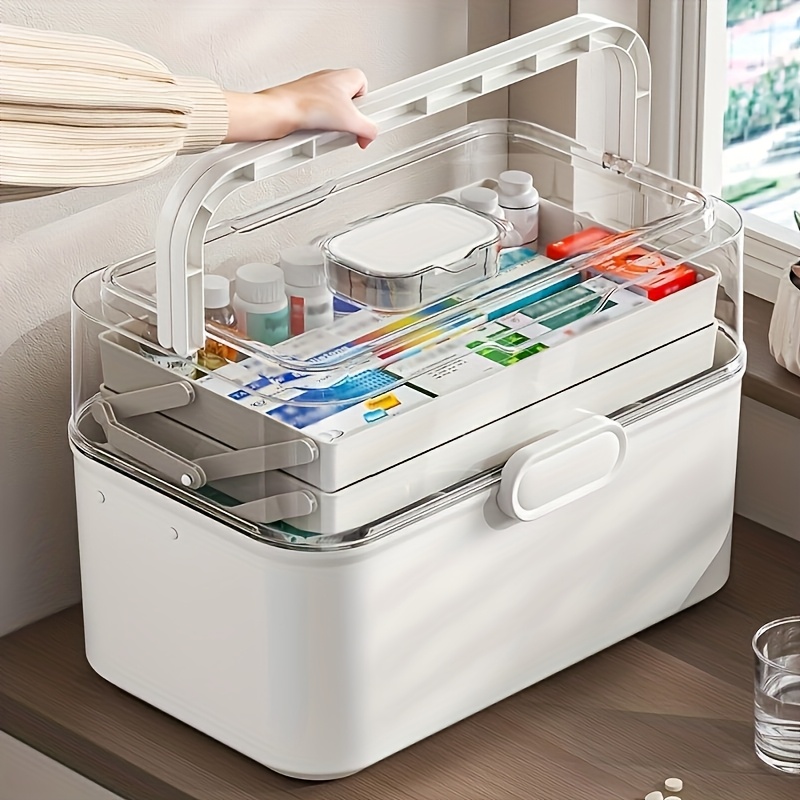 Large Capacity Clear Lid Medic - Kitchen Baking Tray Organizer ulasan dan harga