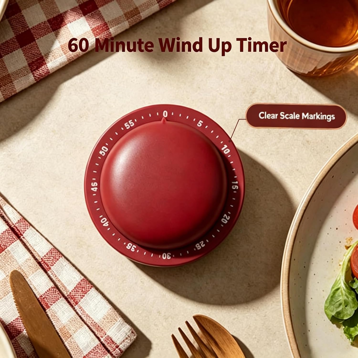 Mechanical Kitchen Timer with  - Kitchen Baking Timer ulasan dan harga