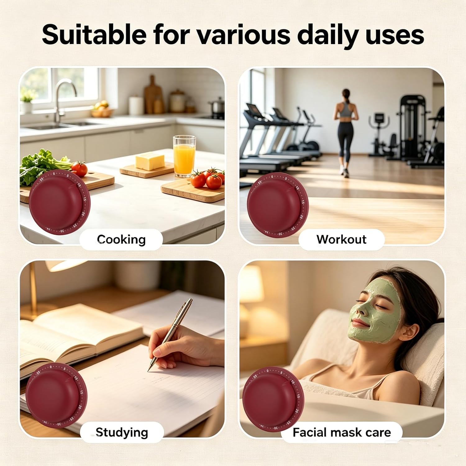 Mechanical Kitchen Timer with  - Kitchen Baking Timer ulasan dan harga