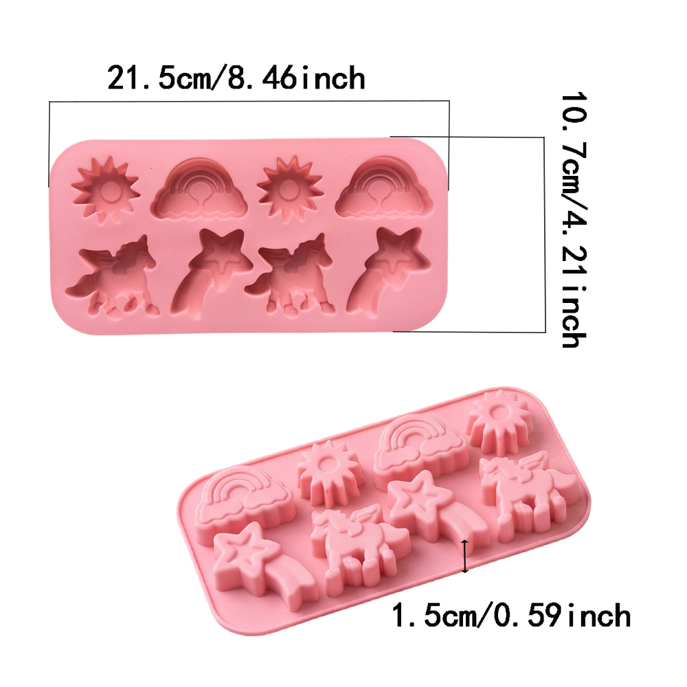 1PC 8-Cavity Silicone Candy Mo - Kitchen Baking Molds ulasan dan harga
