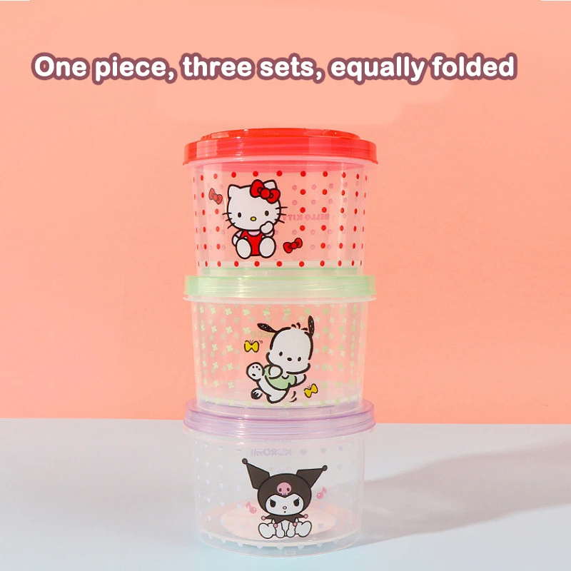 Kitty Bento Box Set 3 Pieces C - Kitchen Baking Tray Organizer ulasan dan harga